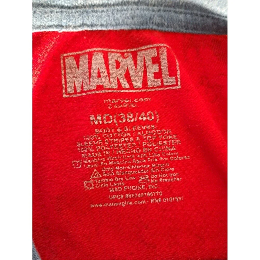 Captain American Shield Graphic T-shirt Men's M 38/40 Marvel - Picture 5 of 7